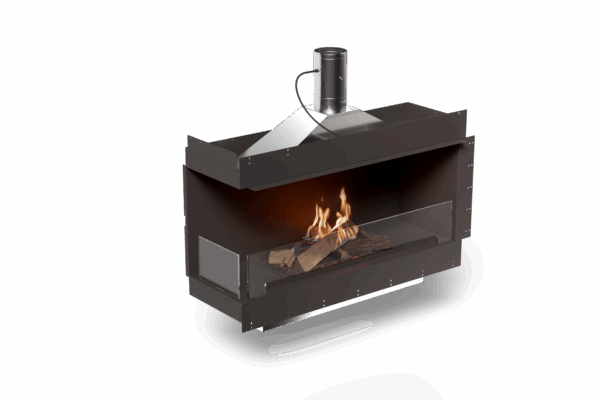 FLOGS ( FLA4 Logs) Left Corner z podłączeniem do komina