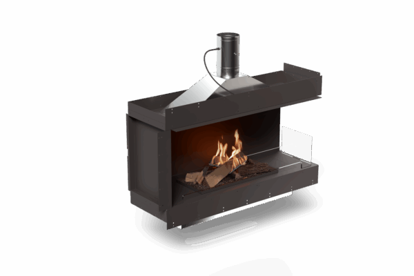 FLOGS ( FLA4 Logs) Right Corner z podłączeniem do komina